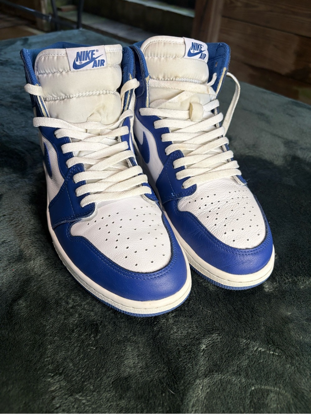 Nike Air Jordan 1 Retro High Blue White 2016 332550-411 Men’s Size 12 Rare
